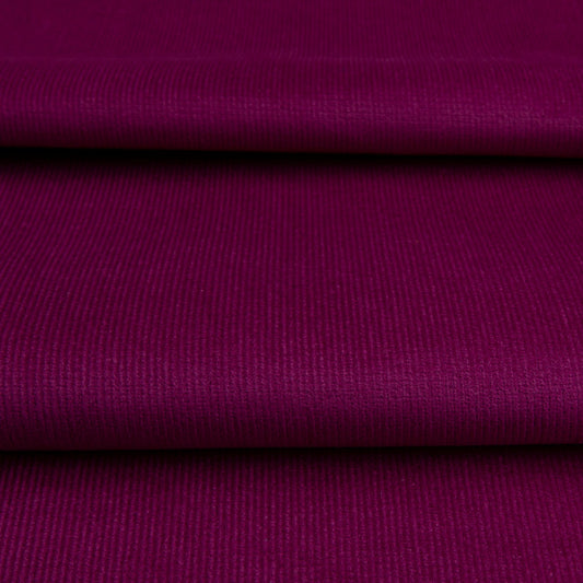 Veludo Cotelê Fino Com Elastano Fúcsia