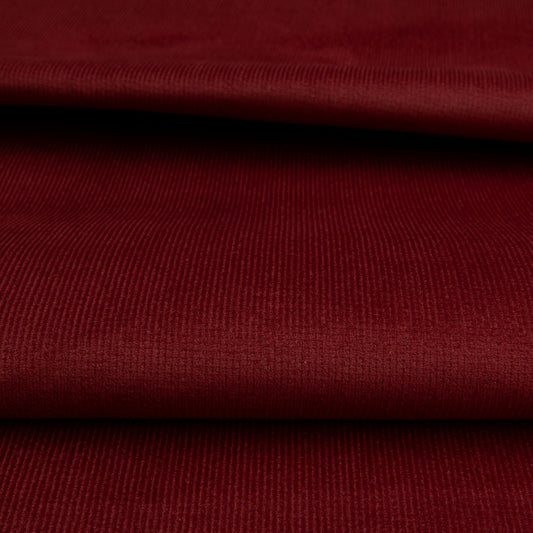 Veludo Cotelê Fino Com Elastano  Bordô