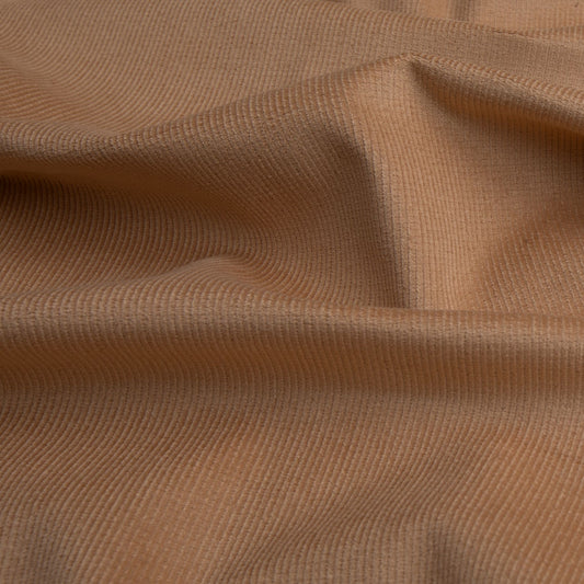 Veludo Cotelê  Fino Com Elastano  Caramelo