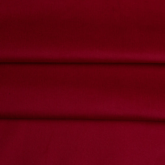 Veludo Cotelê Fino Com Elastano Cereja