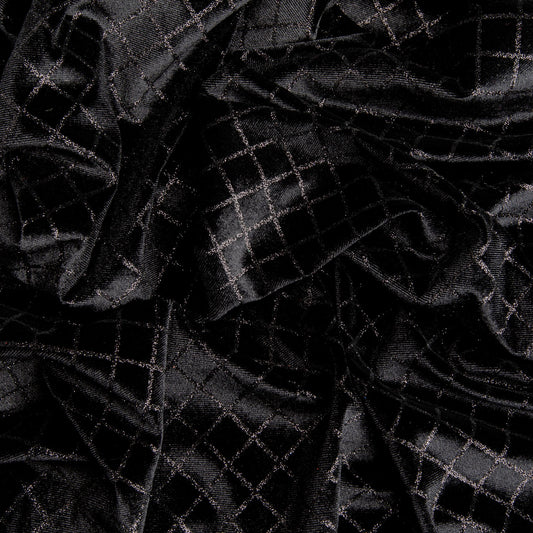 Veludo Diamond Preto
