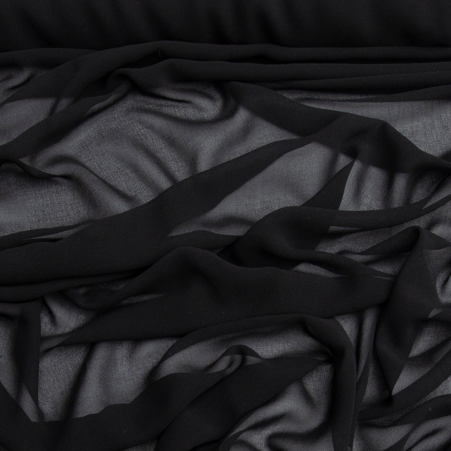 Chiffon Toque De Seda Preto