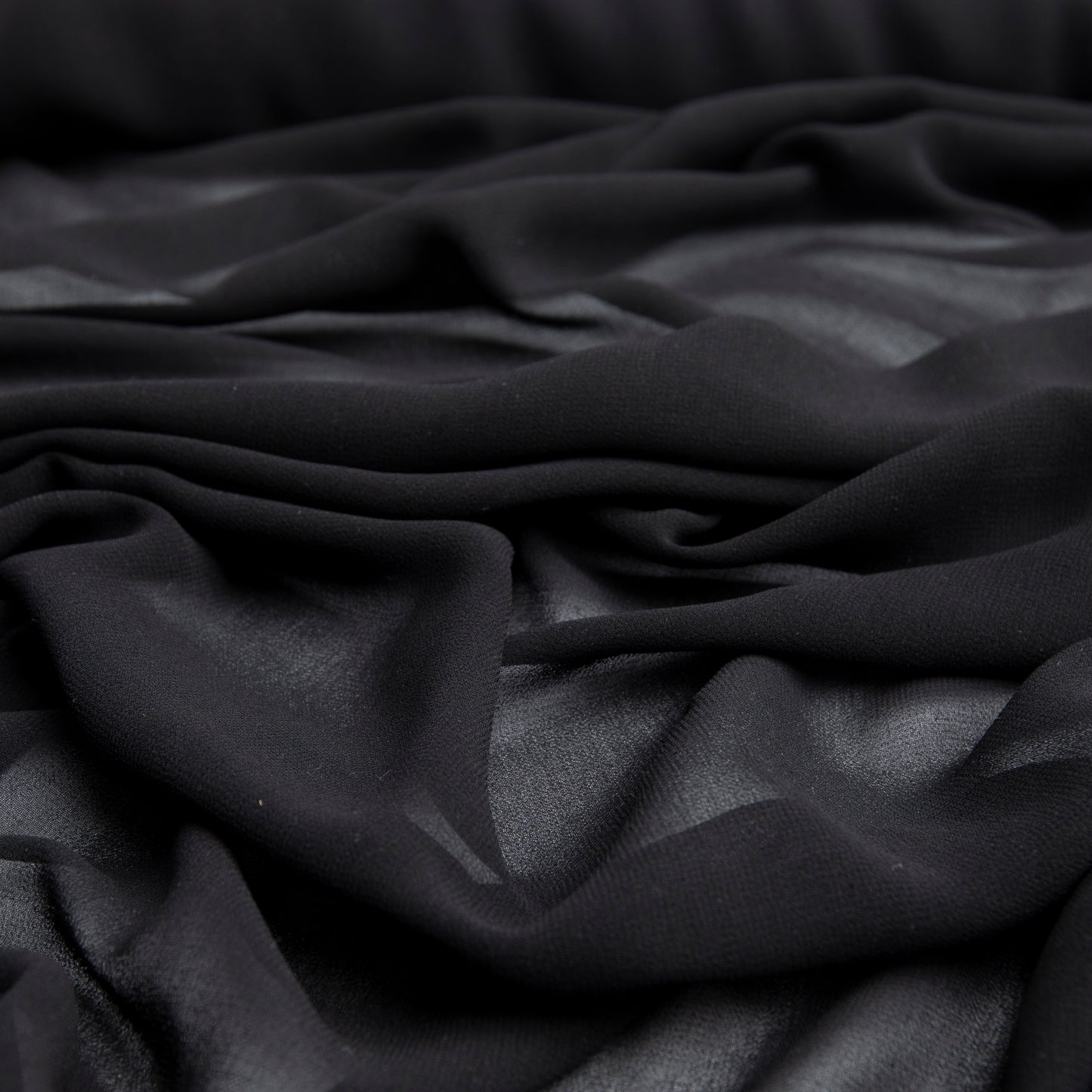 Chiffon Toque De Seda Preto