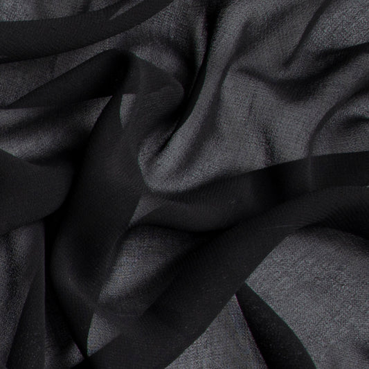 Chiffon Toque De Seda  Preto