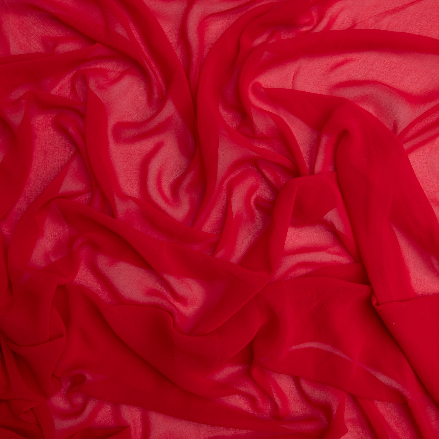 Chiffon Toque De Seda Vermelho