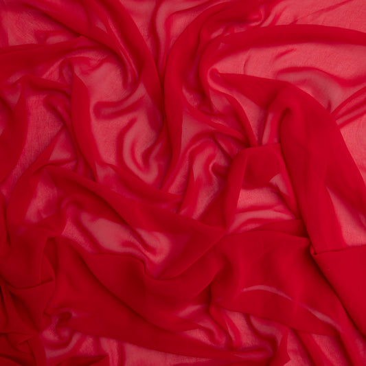 Chiffon Toque De Seda  Vermelho