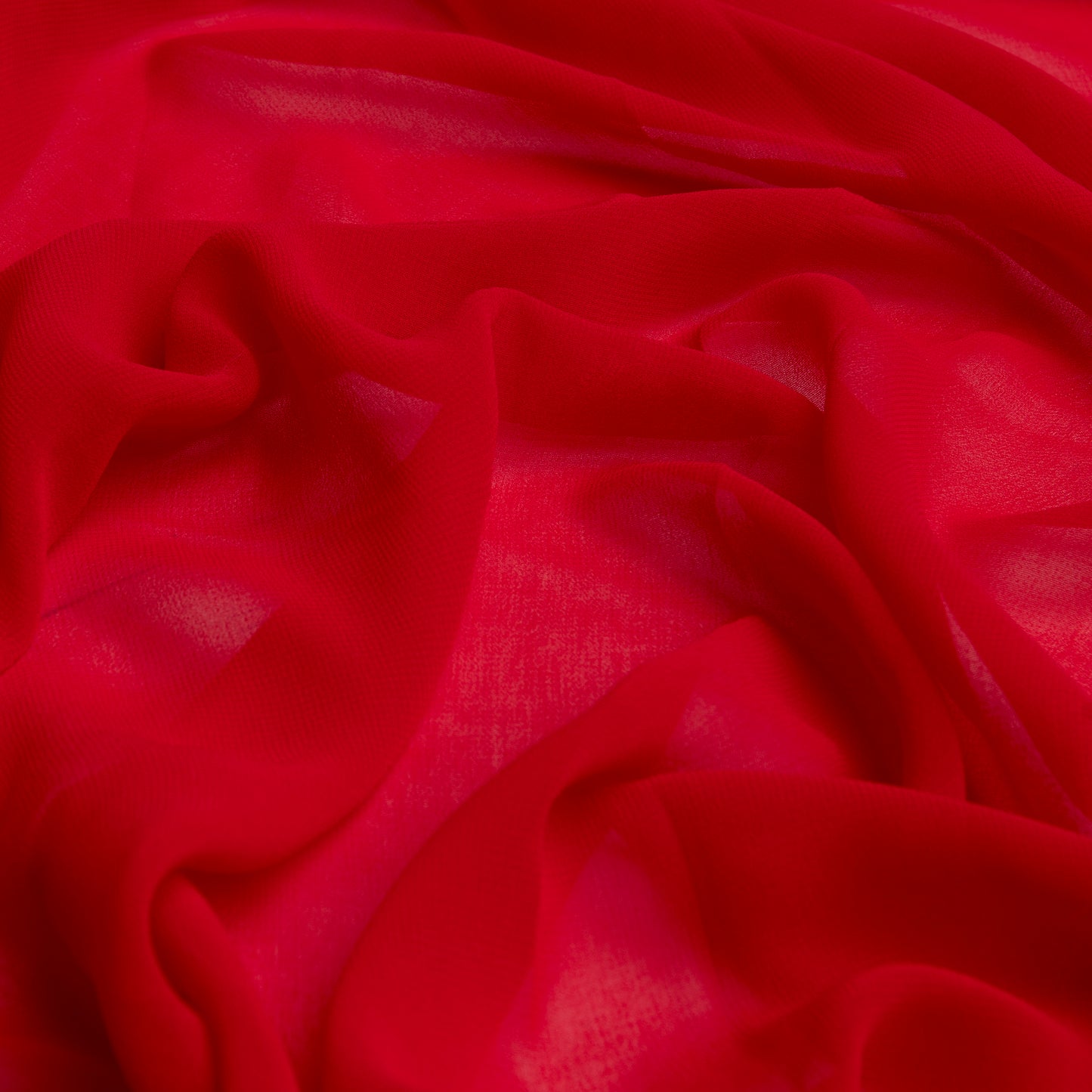 Chiffon Toque De Seda Vermelho