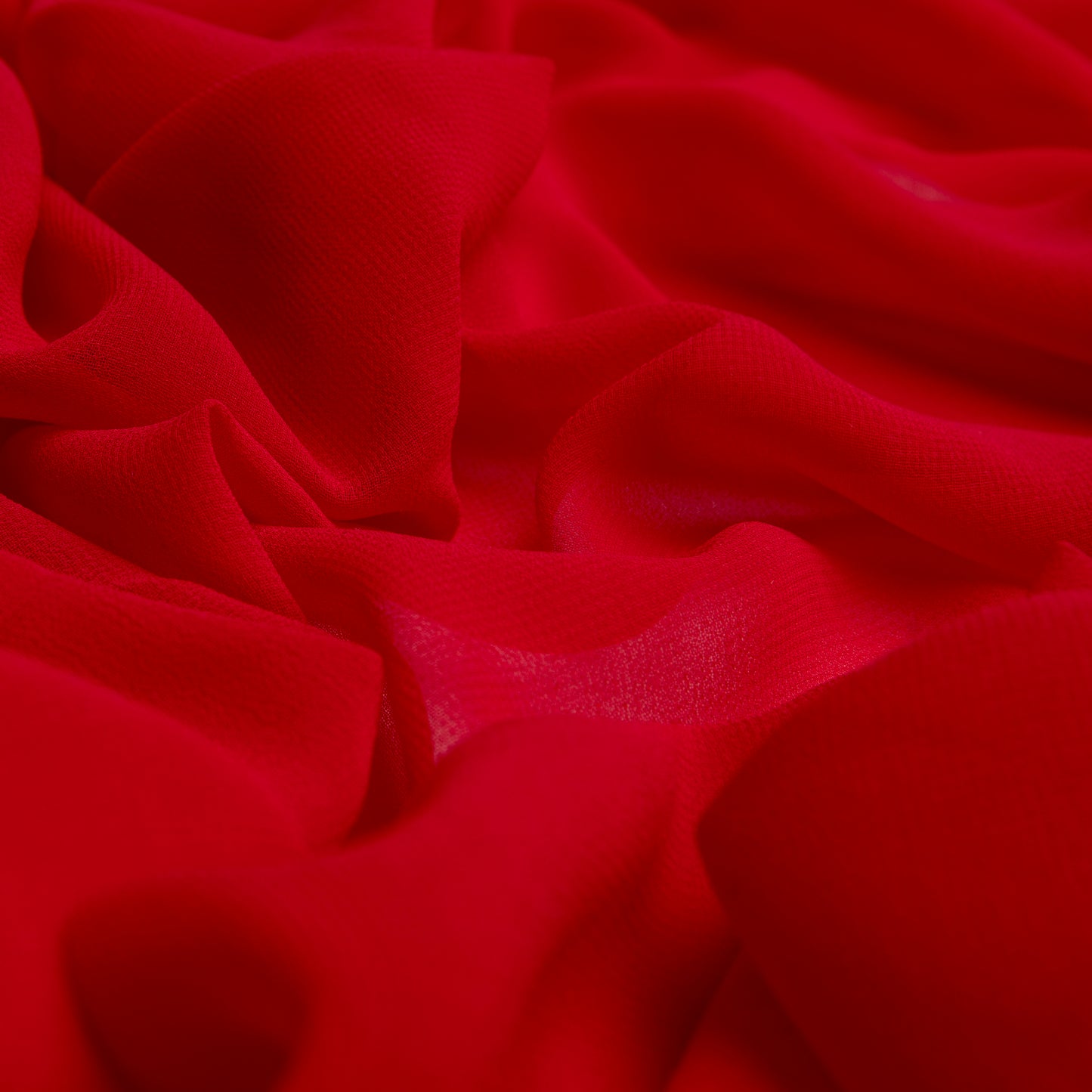 Chiffon Toque De Seda Vermelho