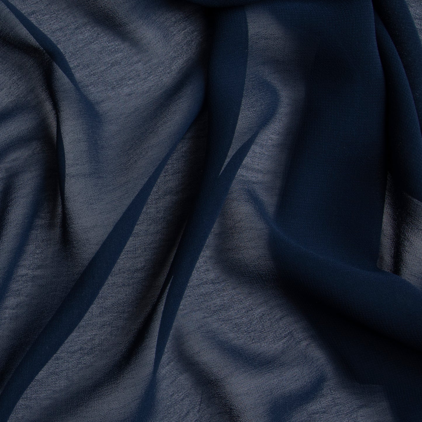 Chiffon Toque De Seda Azul Marinho