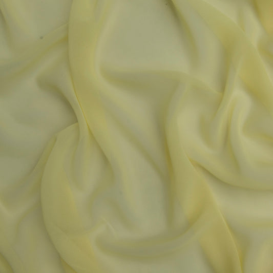 Chiffon Toque De Seda  Amarelo Claro