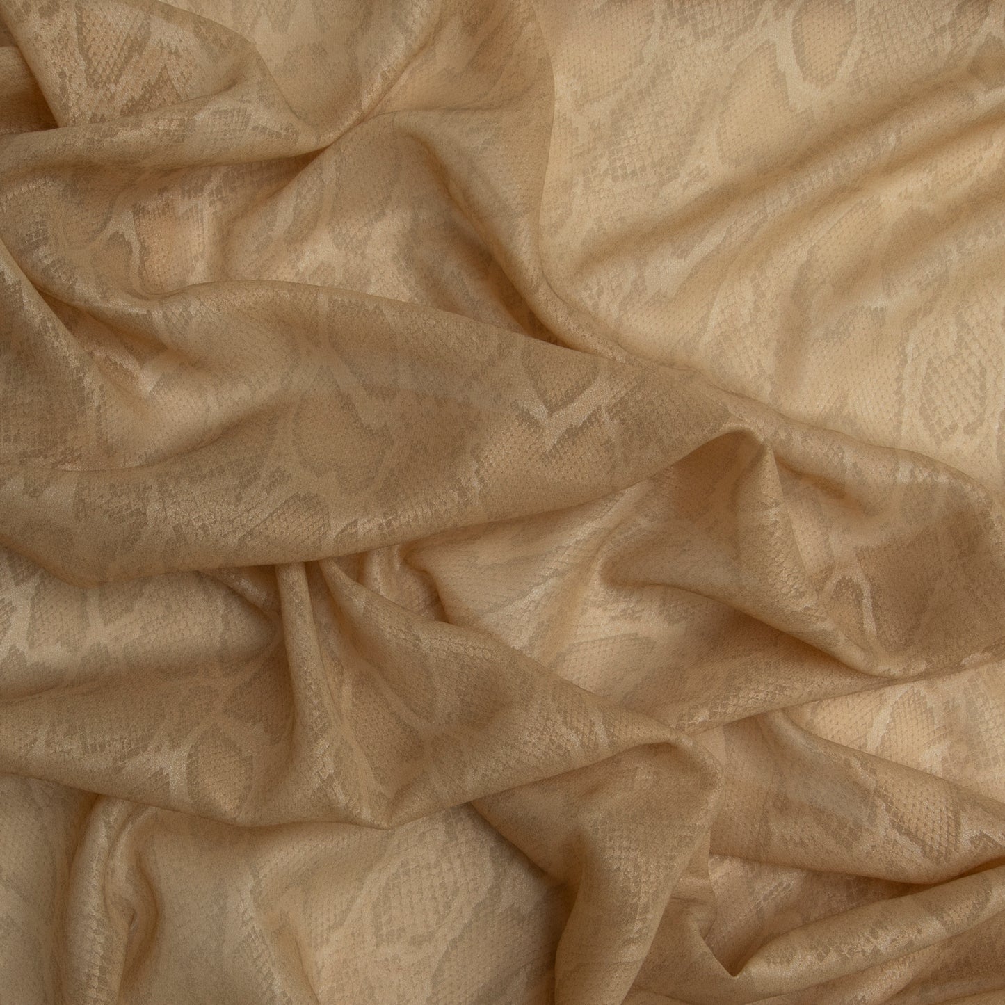Chifon Foil Bicho Dourado