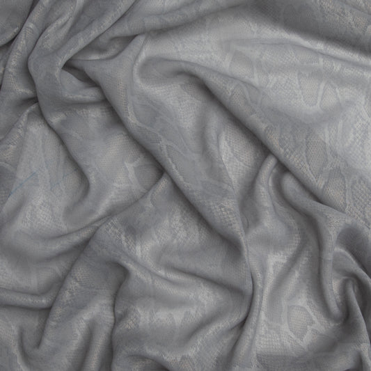 Chifon Foil Bicho Cinza