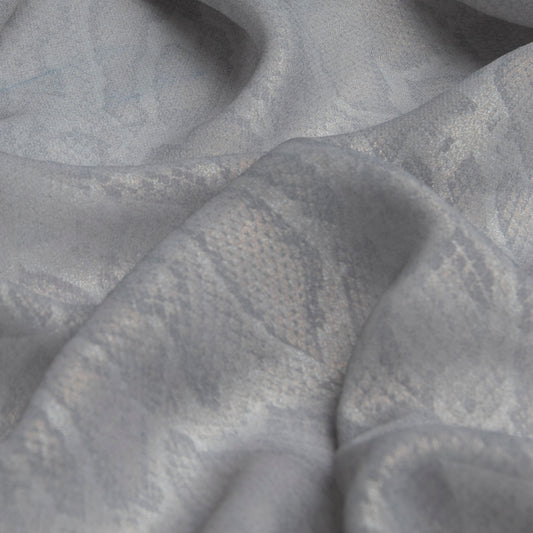 Chifon Foil Bicho Cinza