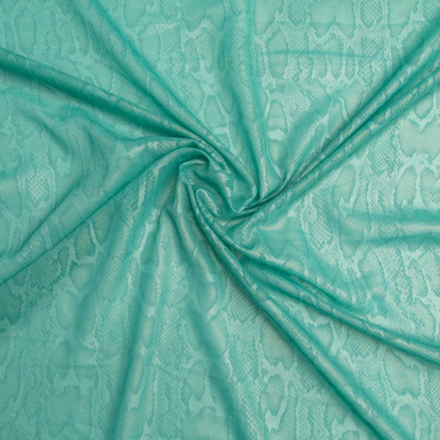 Chifon Foil Bicho Verde Claro