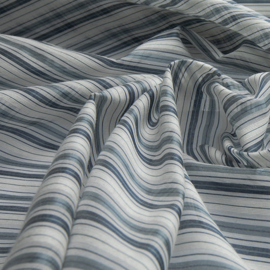 Silk Stripe Azul Marinho