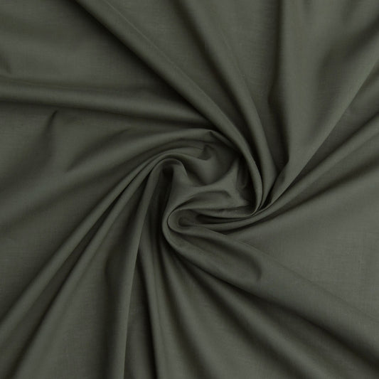 Cambraia De Algodão Verde Musgo
