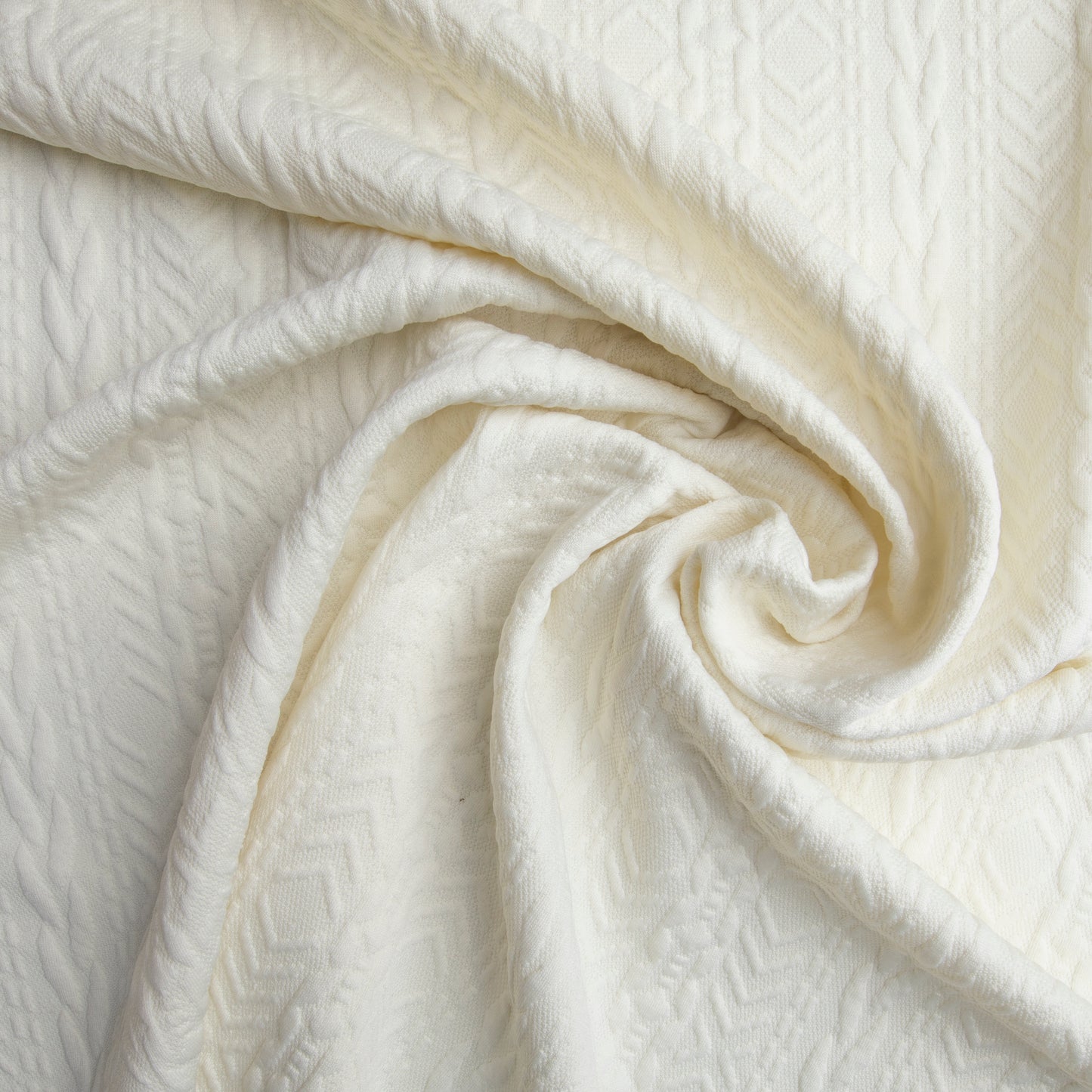 Jacquard de Malha Des 02 Cru / Off White