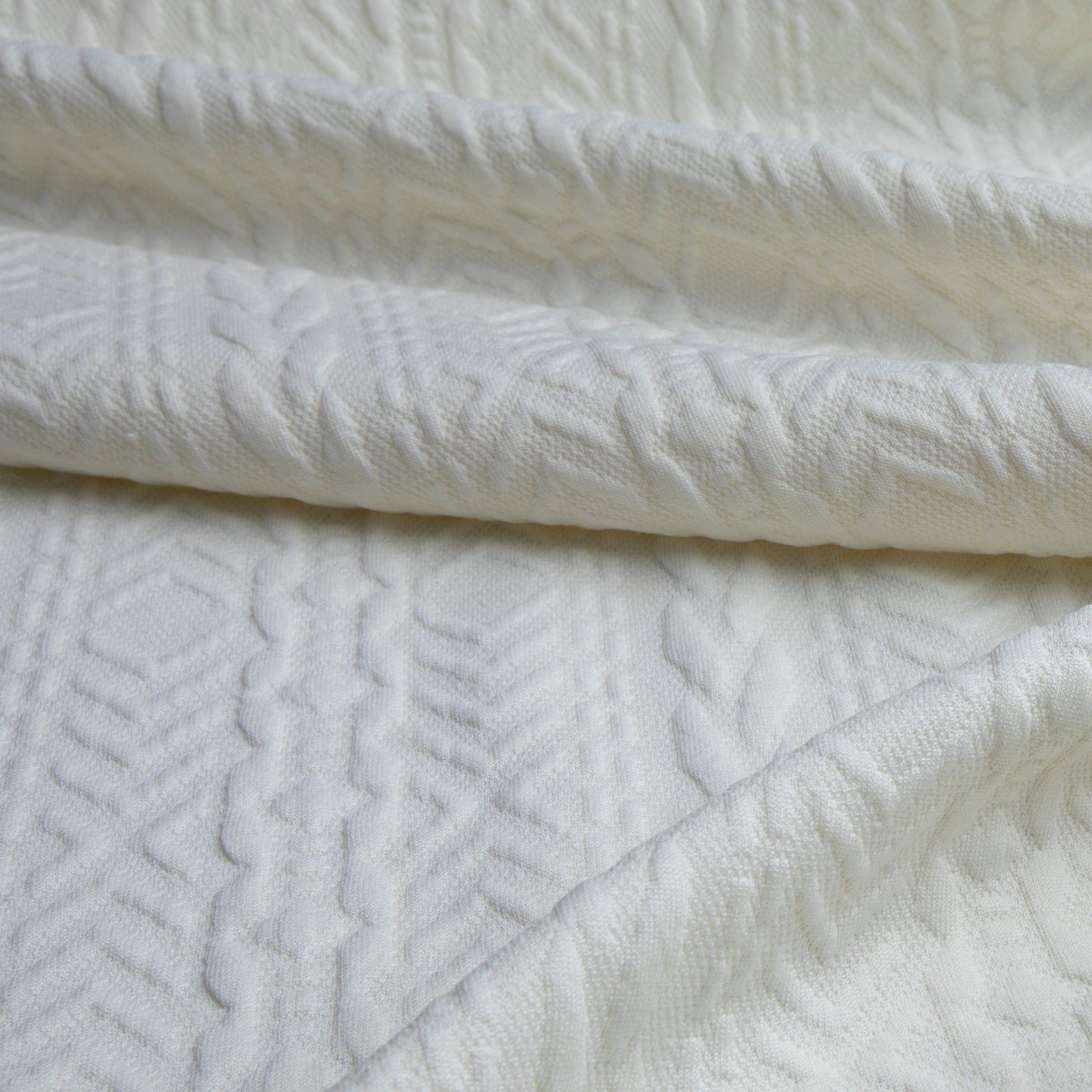 Jacquard de Malha Des 02 Cru / Off White