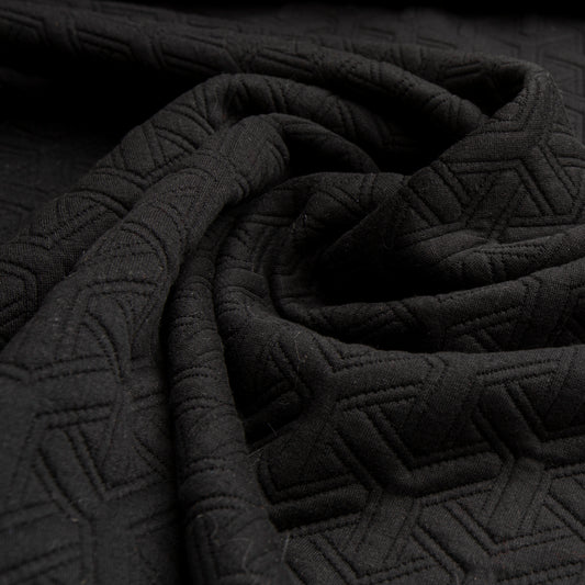 Jacquard Geométrico Preto