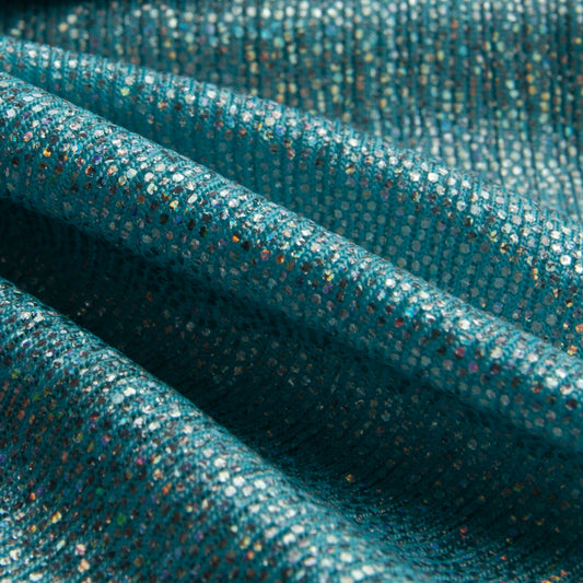 Malha Foil Azul Bebê