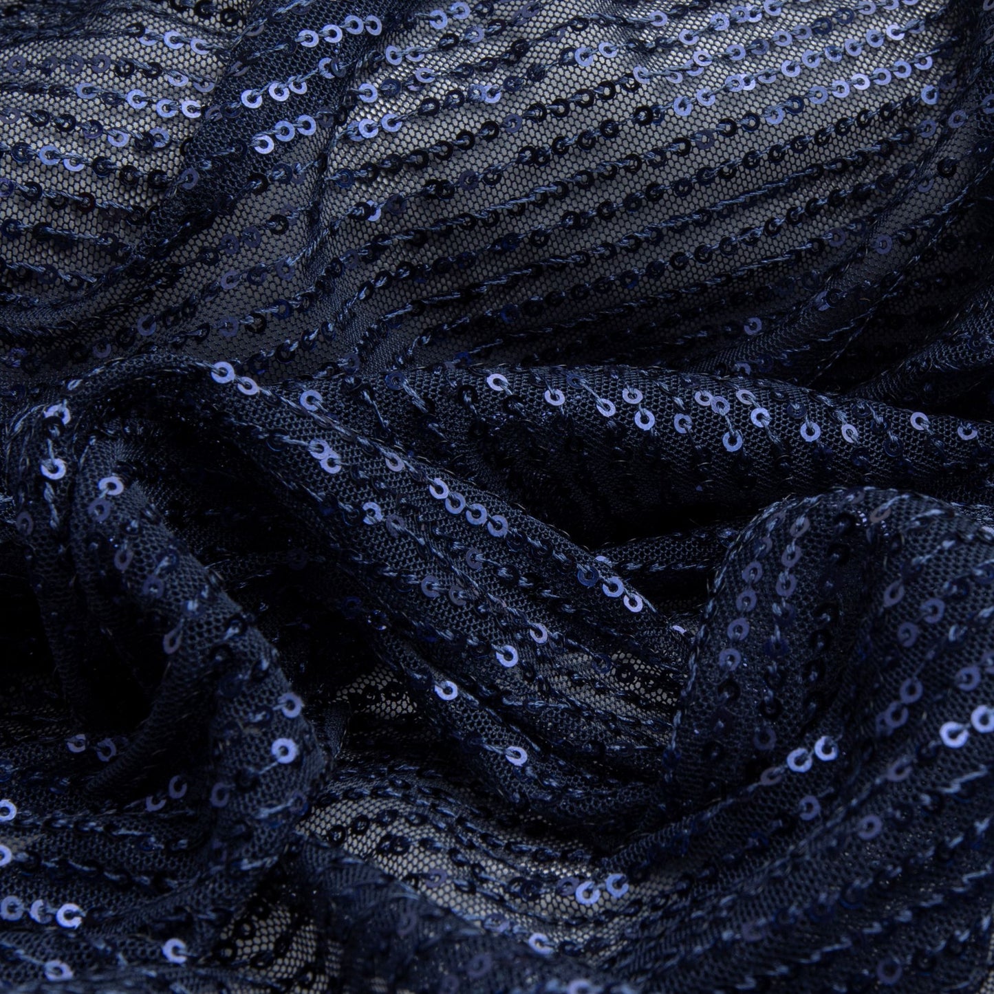 Tule Paetê Des. 2 Azul Marinho