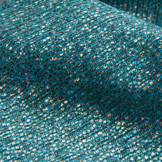 Malha Foil Azul Bebê