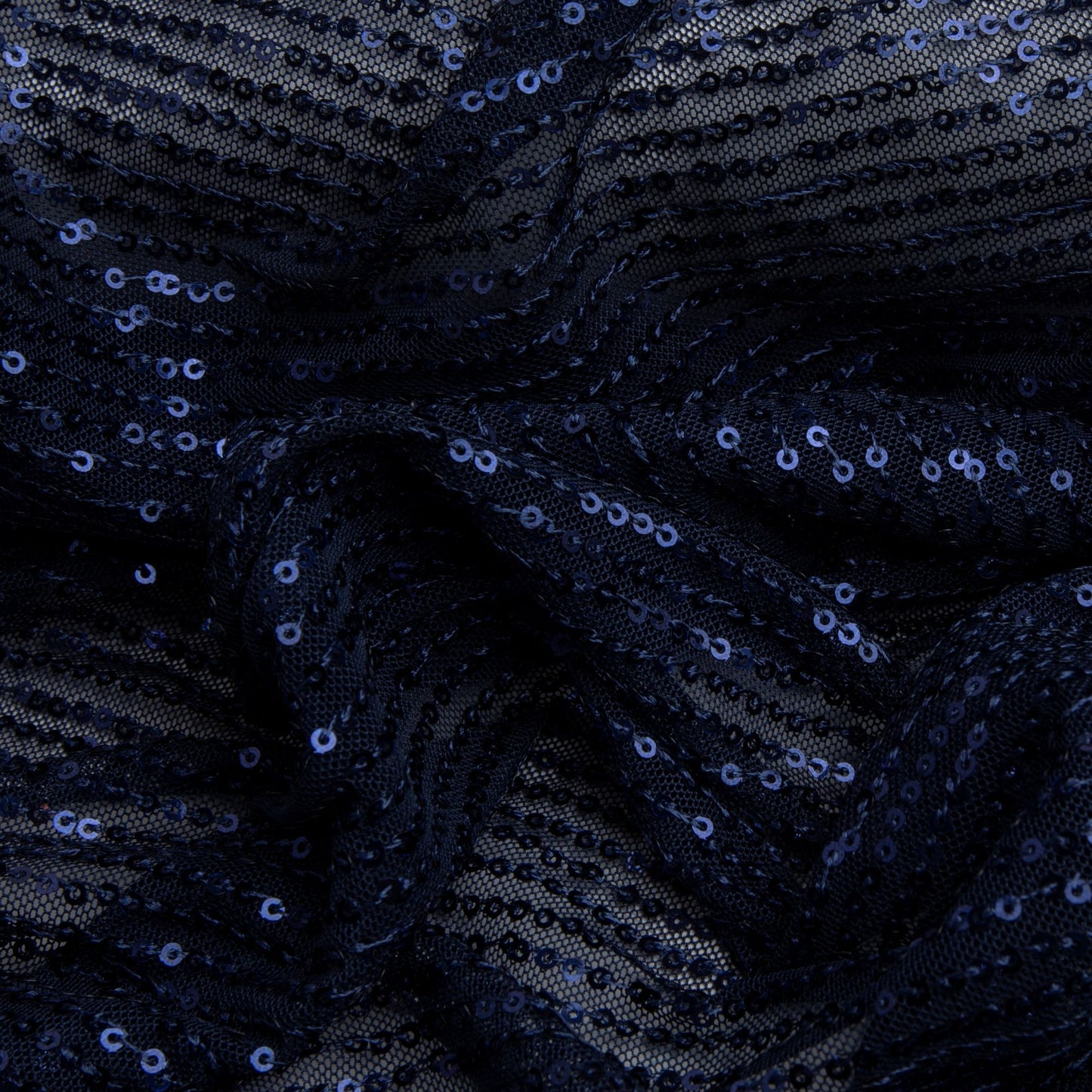 Tule Paetê Des. 2 Azul Marinho