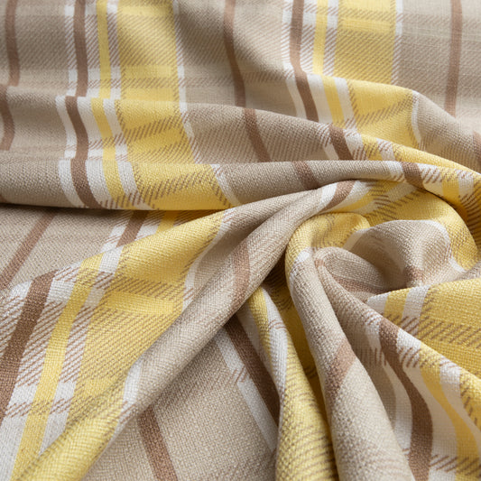 Linho Estampado Des 01 Amarelo
