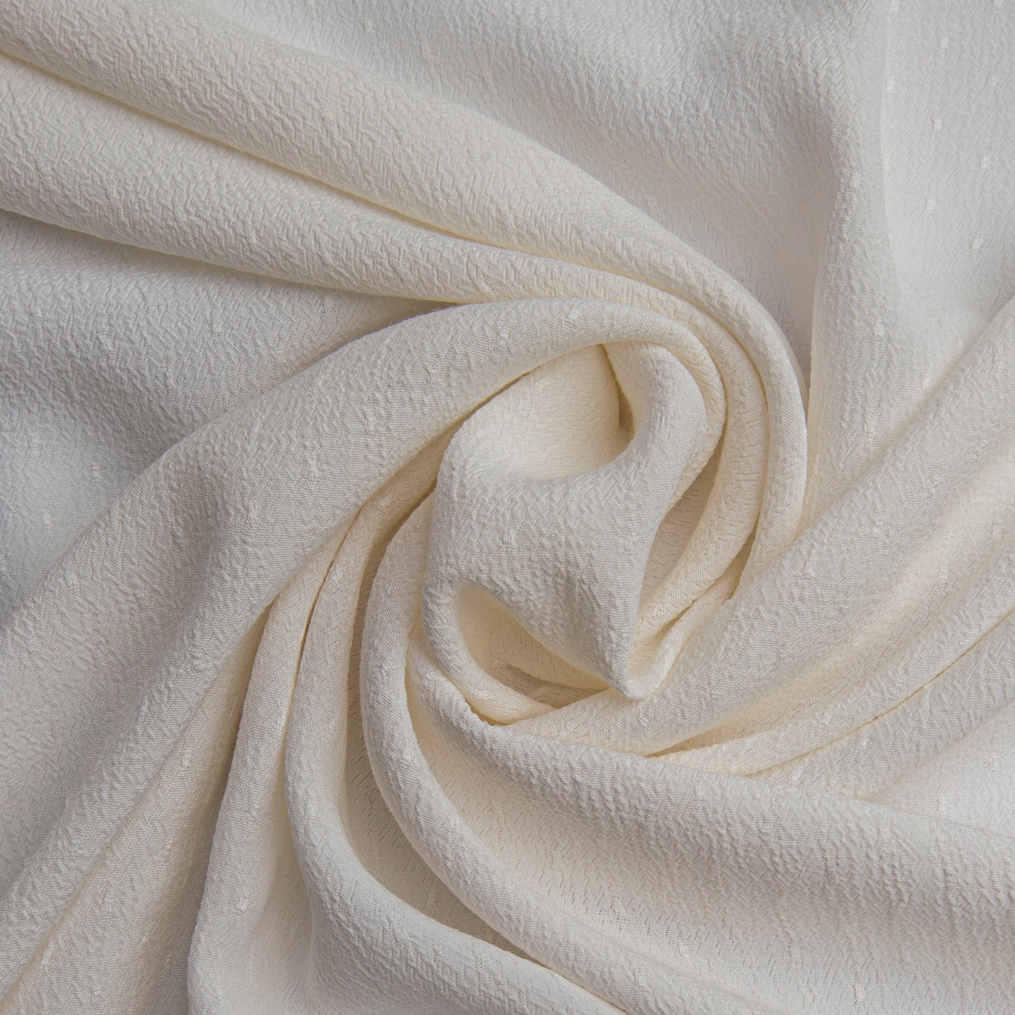 Visco Crepe Poa Cru / Off White