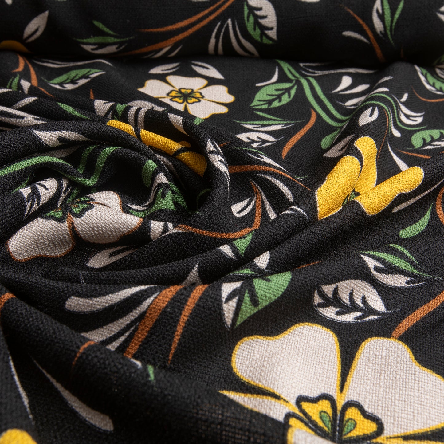 Linho Estampado Des 03 Amarelo