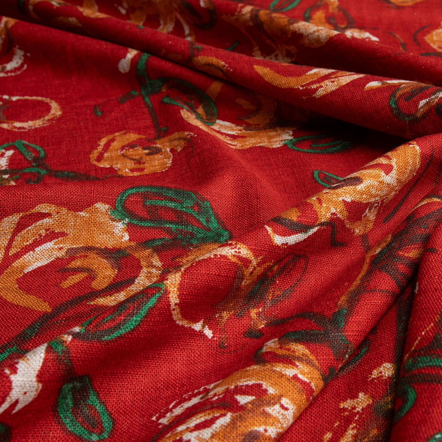 Linho Estampado Cor Única