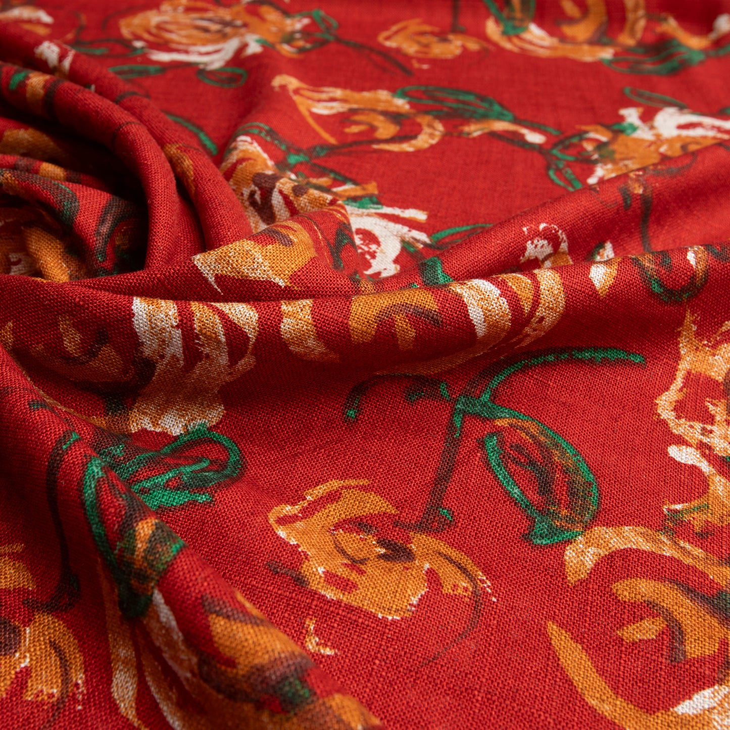 Linho Estampado Cor Única