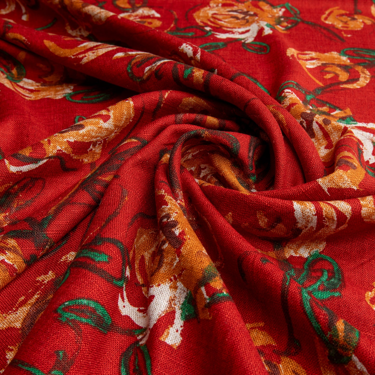 Linho Estampado Cor Única