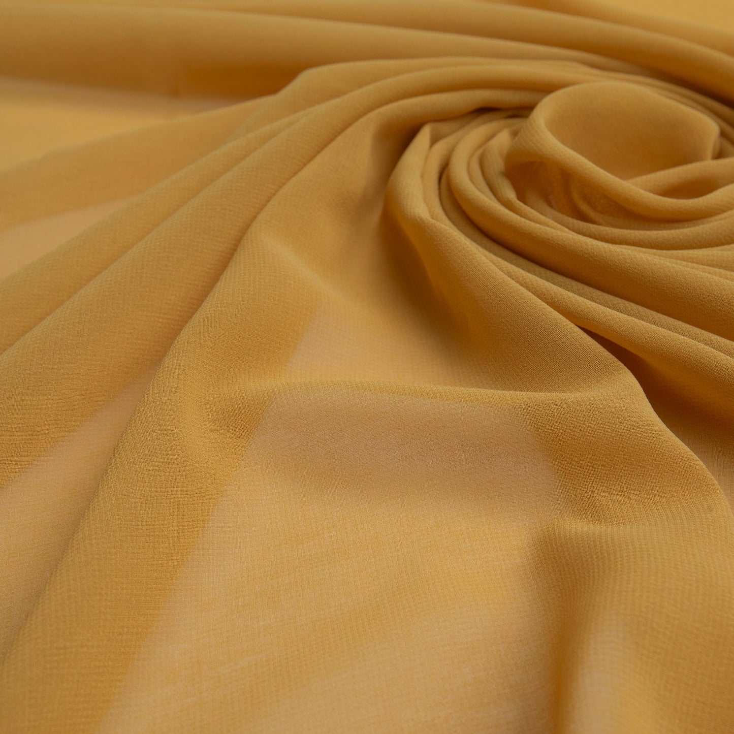 Chiffon Toque De Seda Mostarda