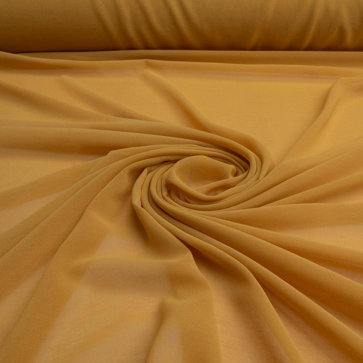 Chiffon Toque De Seda Mostarda