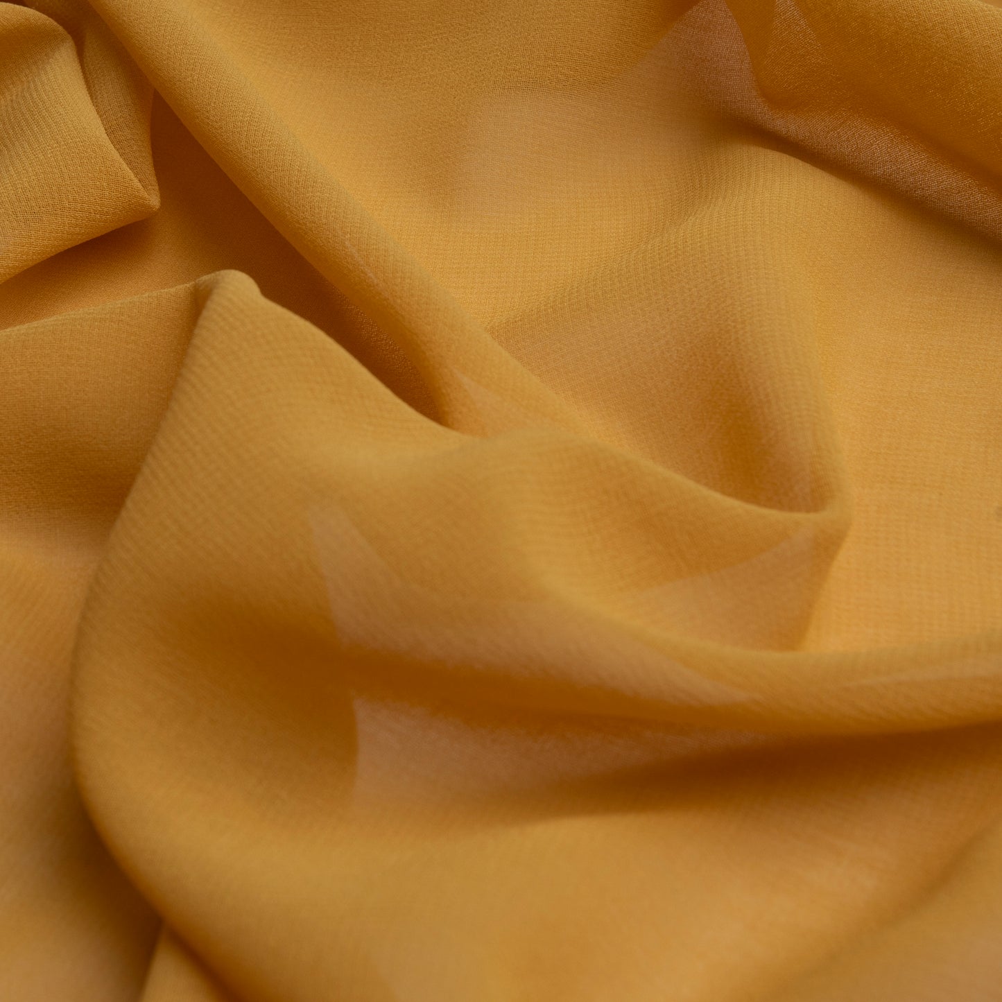 Chiffon Toque De Seda Mostarda