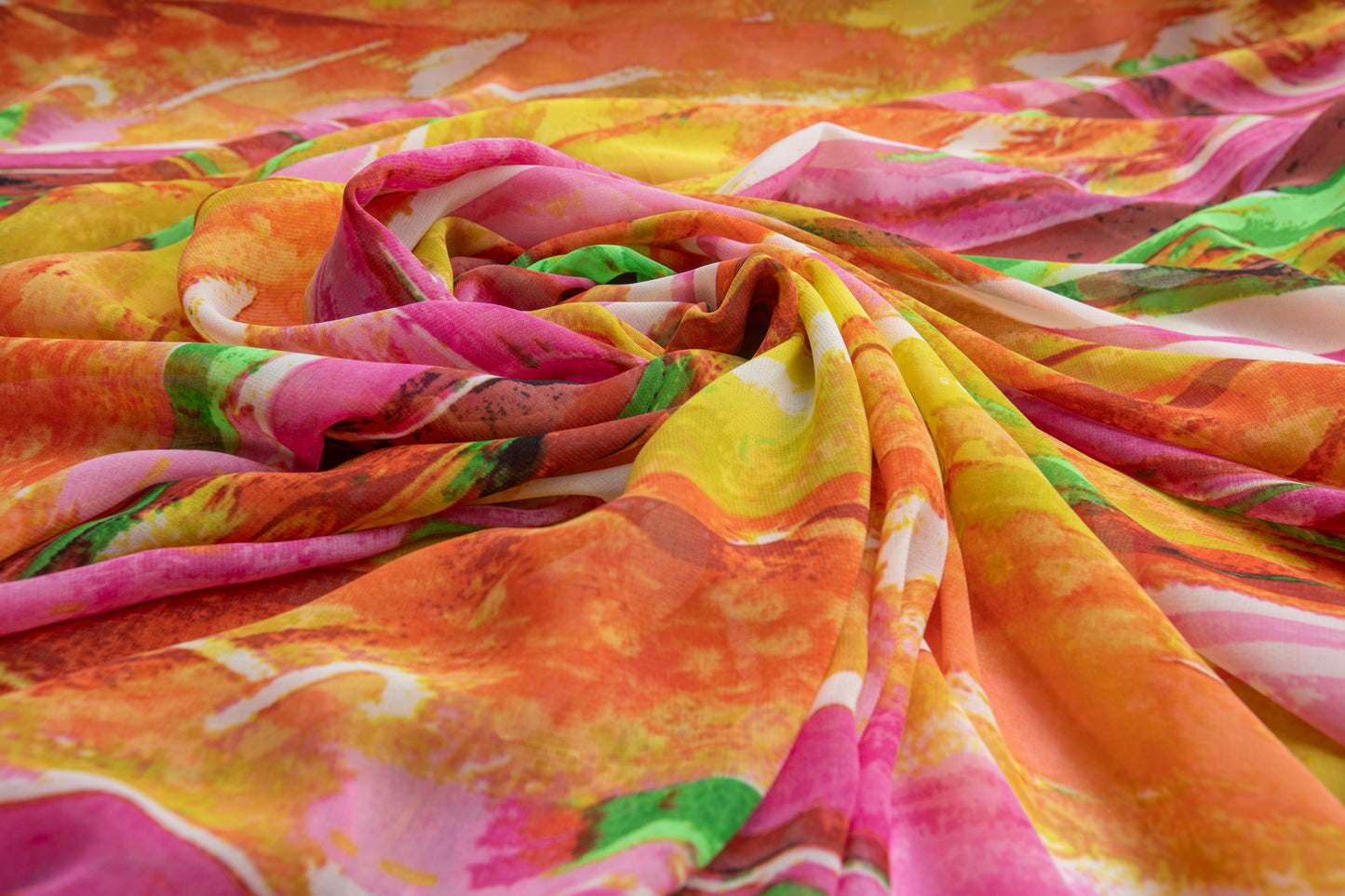 Chiffon Estampado Pink Des  19