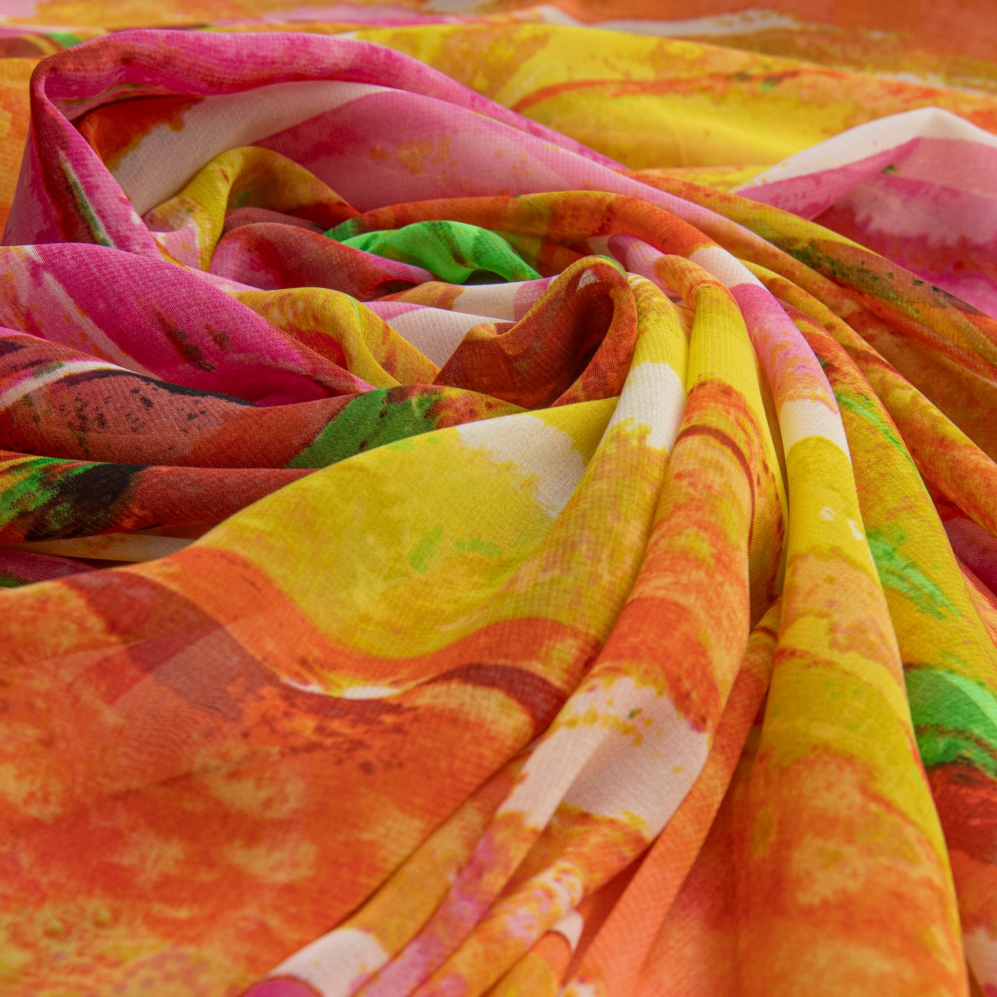 Chiffon Estampado Pink Des  19