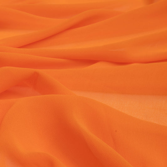 Chiffon Toque De Seda Tangerina