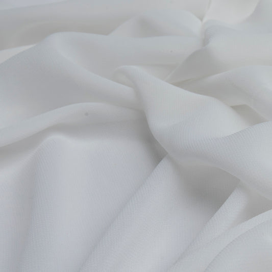 Chiffon Toque De Seda Off White