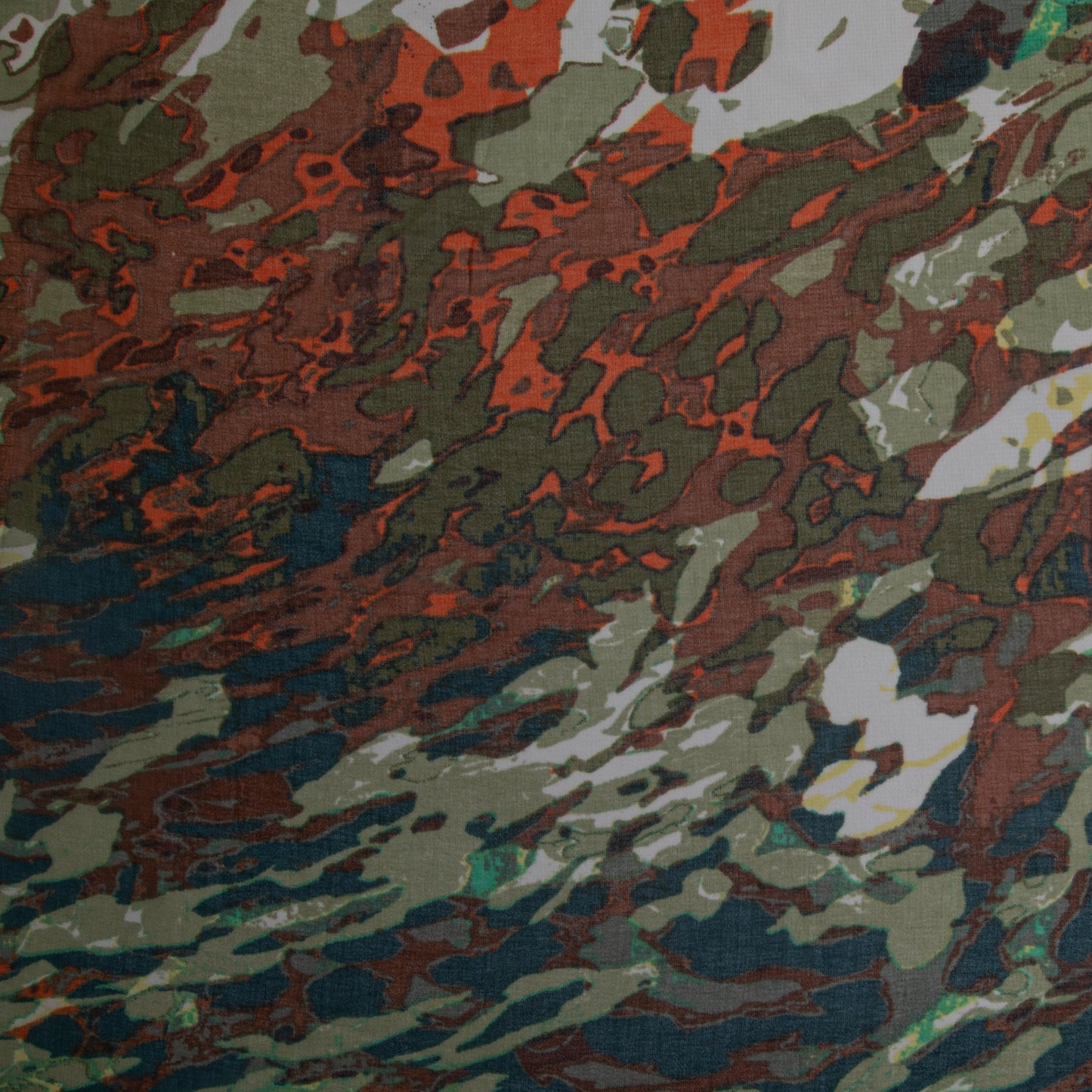 Chiffon Estampado Marrom Des 17