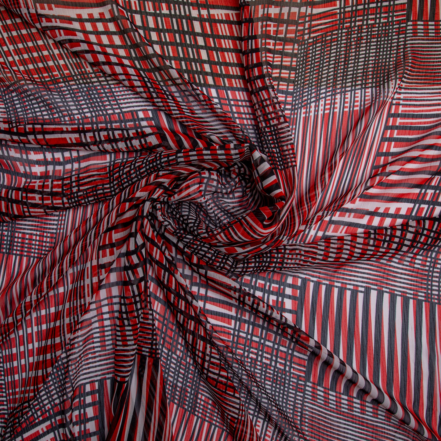 Chiffon Estampado Vermelho Des 3