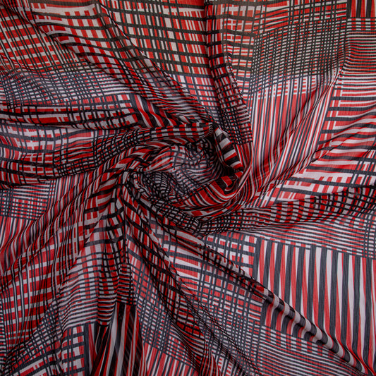 Chiffon Estampado Vermelho Des 3