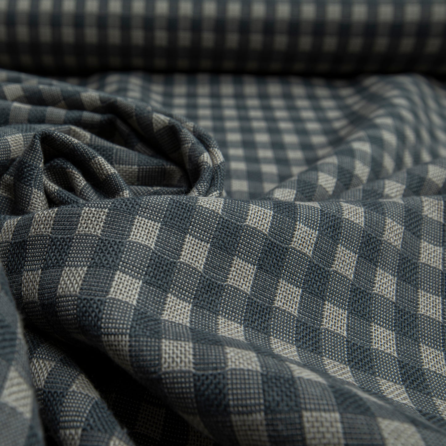 Jacquard Xadrez Cinza
