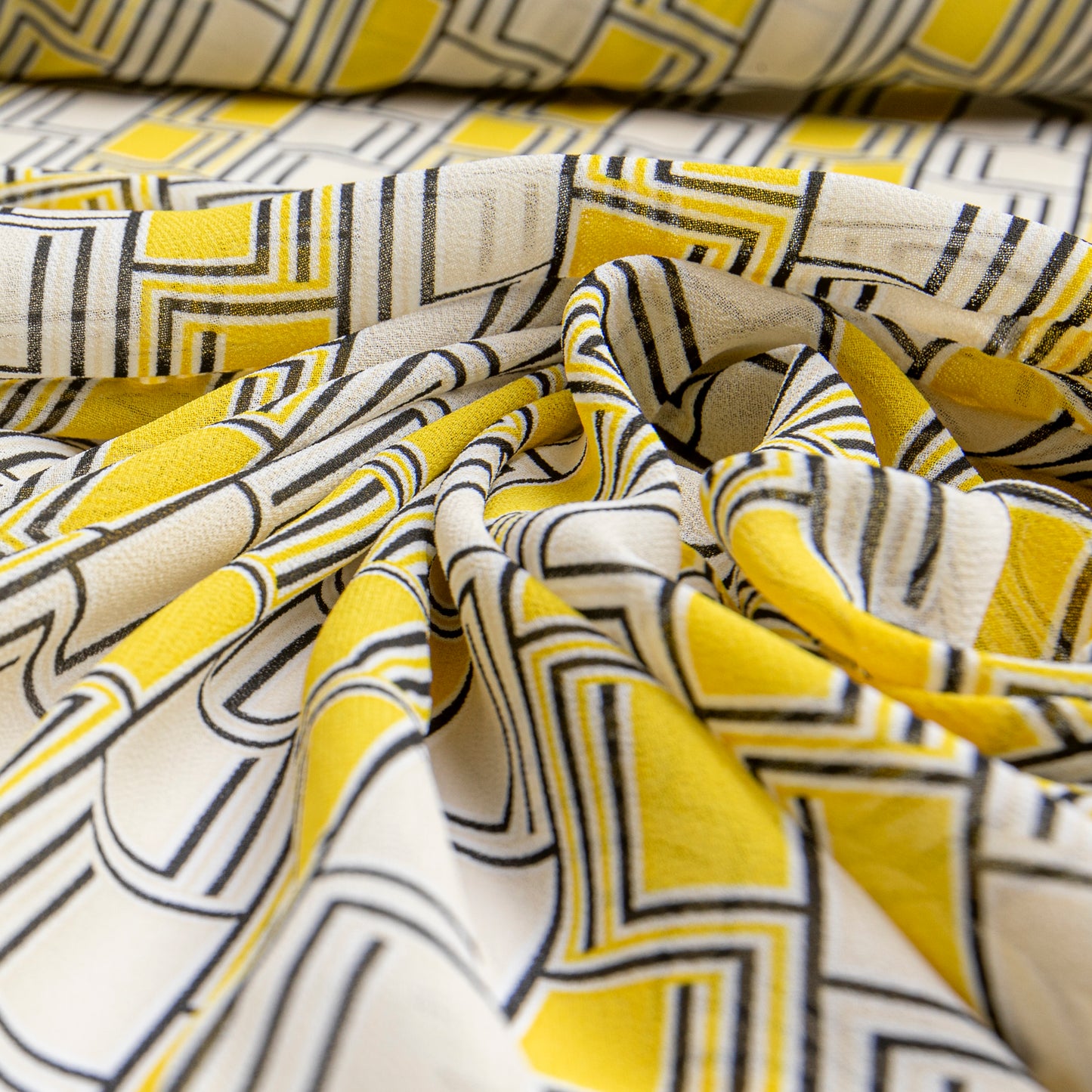Chiffon Estampado Amarelo Des 5