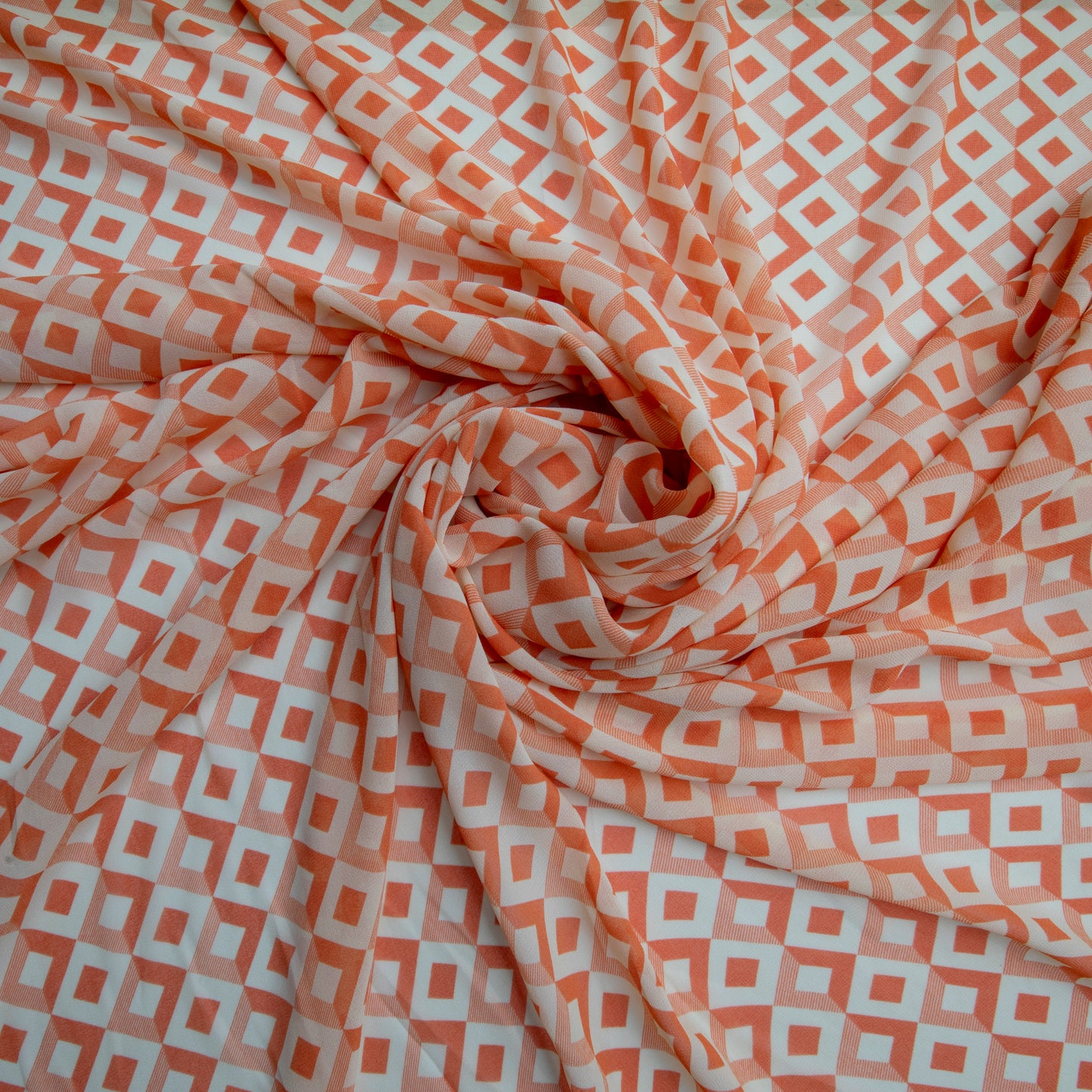 Chiffon Estampado Laranja Des 5