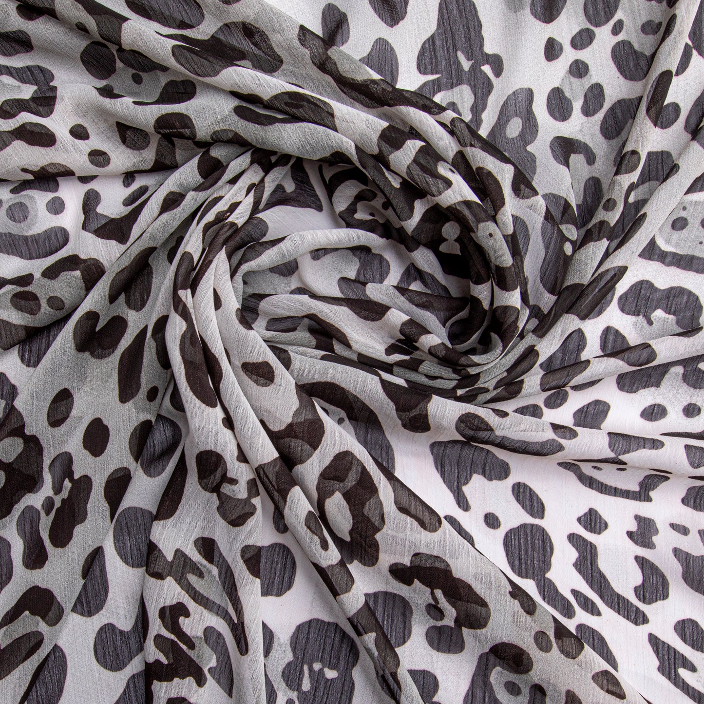 Chiffon Estampado Preto Des 10