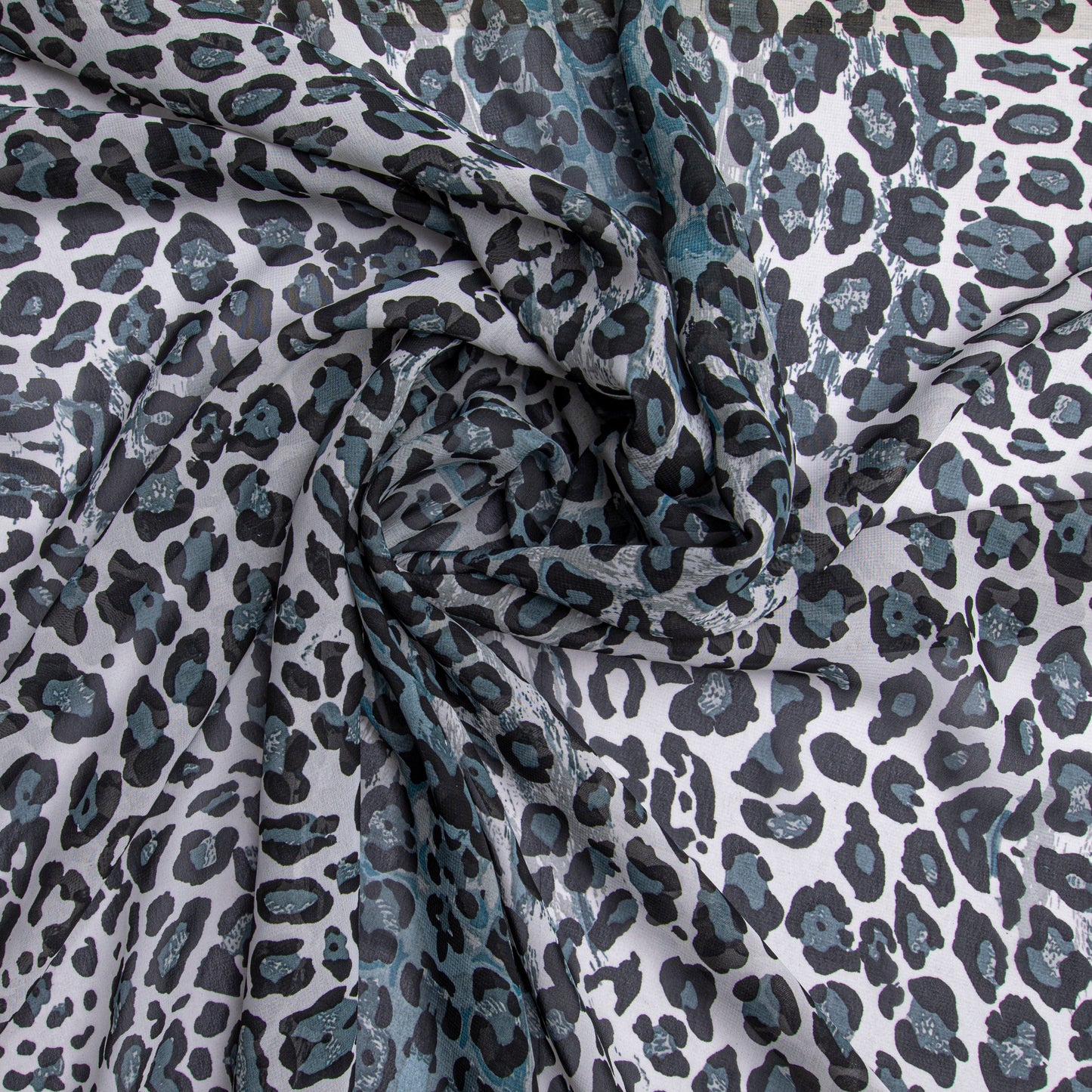 Chiffon Estampado Azul Des 10