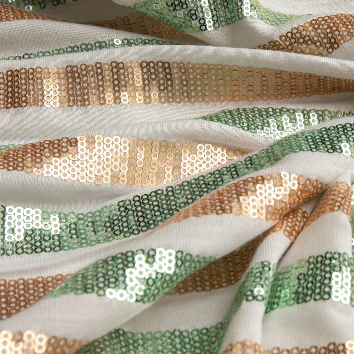 Paetê Stripe Verde e Amarelo