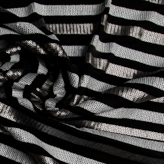Paetê Stripe Prata